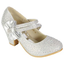 GIRLS COURT SHOES LOW HEEL