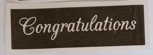 Congratulations stencils for