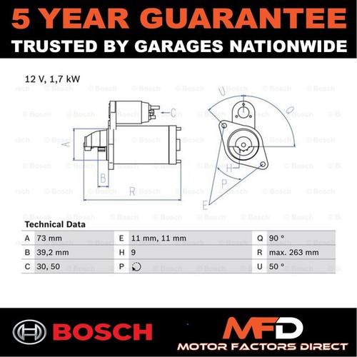 Starter motor bosch - starter,