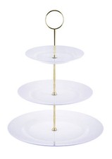 BONE CHINA 3 TIER  WHITE CAKE