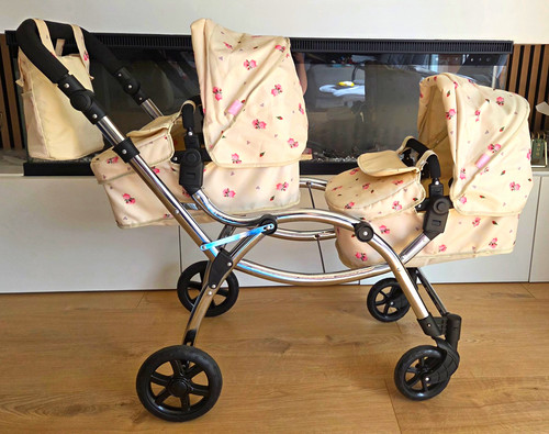 Roma double dolls pram twin - roma,