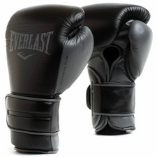 Everlast Powerlock 2 Pro Training Boxing Gloves 14oz Leather Hook & Loop 