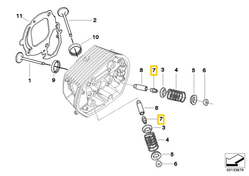 Bmw valve stem - stem, gs