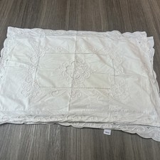 Marks & Spencer Vintage Broiderie Anglaise Pillow Cases X 2 Cream Cotton