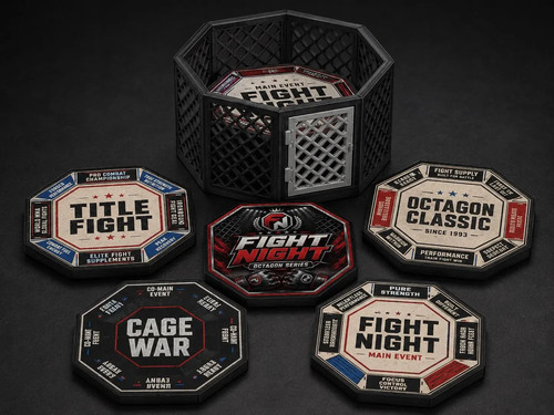 Ufc octagon coaster - set, –