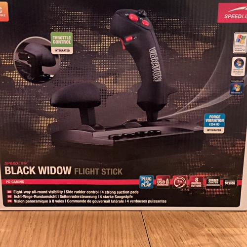 Speedlink black widow - black, flight