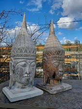 Pair Of Hand Carved Wooden