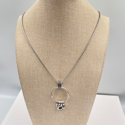 Vintage silver tone geometric - tone,