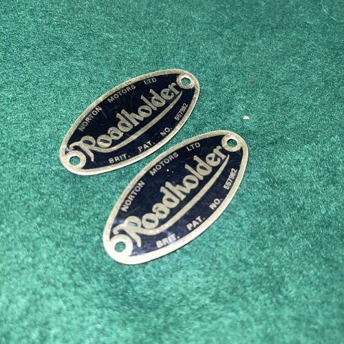 Norton roadholder fork - norton, badges