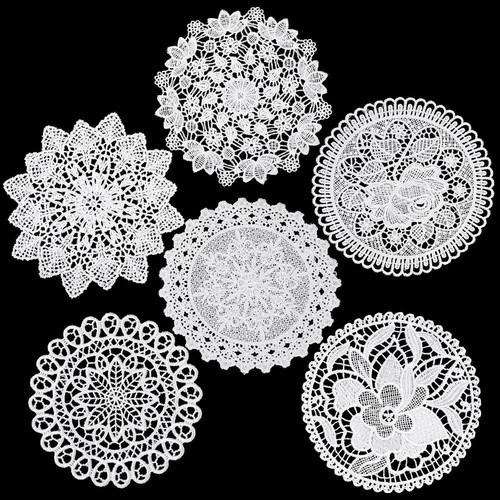 Pack crochet doilies vintage - 6,