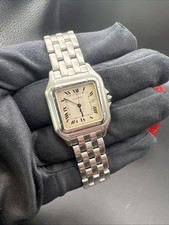 Cartier Panthere Watch Stainless Steel Roman Dial Quartz
