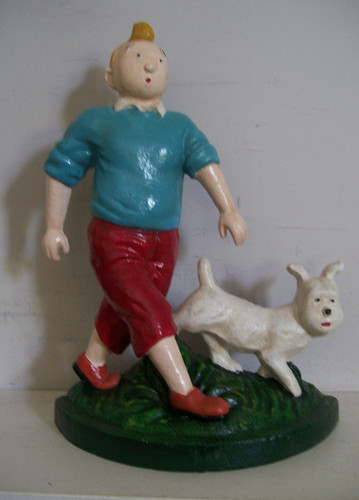 Large tin snowy hand - tin,