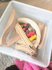 Wooden Train Set With Wooden