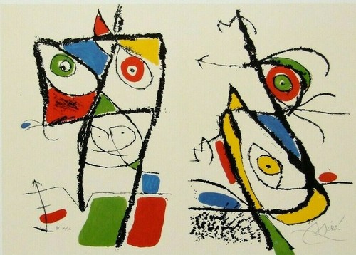 Joan miro mounted - miro, vintage