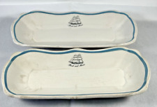 Vintage Royal Doulton / Rocklite Vitrified Ware Dunn Bennett 2 Trays