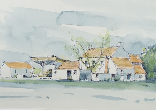 Original watercolour ink - original,