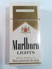 Marlboro Lights Cigarette Collectible Empty Bundle of 10 (RARE NO BAR CODE)