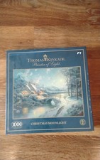 Thomas Kinkade Christmas Moonlight Jigsaw Puzzle. 1000 Piece Sealed