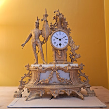 Antique French Figural Mantel