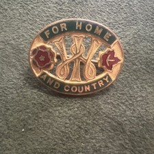 Women's Institute (WI) "For Home and Country Enamel Pin Badge