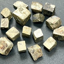 Gold Iron Pyrite Crystal Cubes