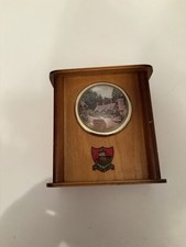 Vintage Isle Of Wight Wooden Moneybox. Complete With Original Stopper