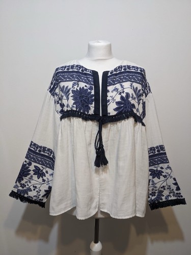 Zara gauze flower print tassle - zara,
