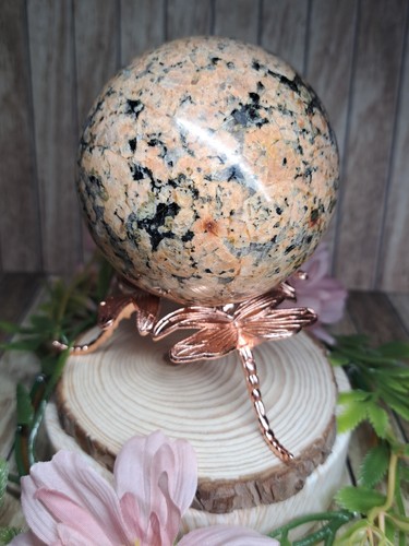 Granite stone sphere - stone, 7.9cm