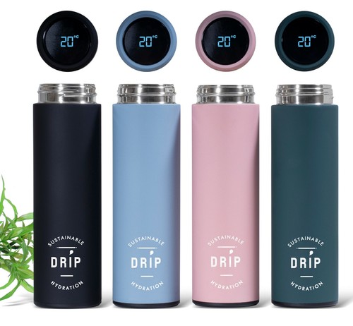 Matte black smart water - water, bottle
