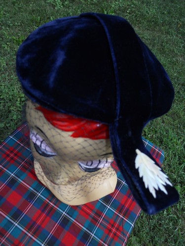 Vintage 1940s navy blue - 50,