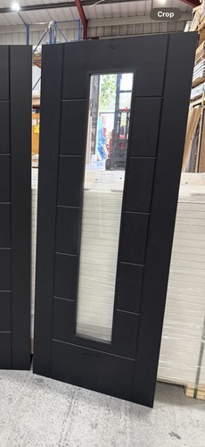 78x30 black panel glaze - 78x30”,