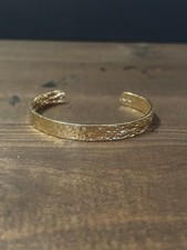 Stainless Steel Gold Hammered
