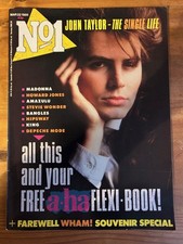 No.1 NUMBER ONE Magazine 22/3/1986 JOHN TAYLOR Wham! MADONNA Nick Rhodes (G)