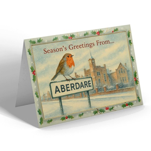 Christmas card aberdare - aberdare,