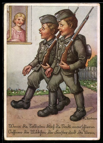 German artist postcard - german,