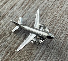 A320 Plane Pin Badge Silver Metal Lapel Pin Badge