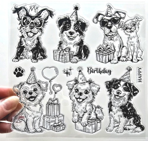 Clear stamps party - clear, dogs