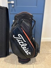 Titleist Mid Size Tour/Cart Bag with Rain Cover Black/Red