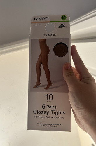 Used cabin crew tights caramel - cabin,