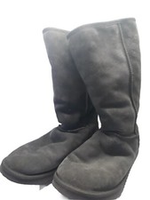 Ukala By Emu Australian Women's Grey Suede Boots Size 10 Wool Lined