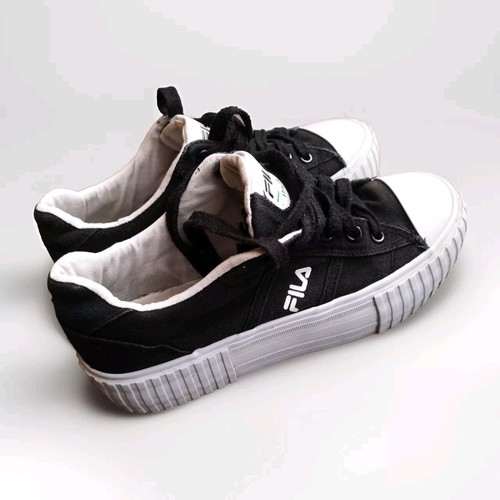 Fila platform canvas trainers - fila,