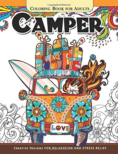 Camper coloring book for - camper,