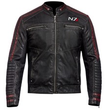 Men's N7 Black Leather Jacket