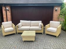 Marks and Spencer Bermuda Rattan Conservatory Furniture Set ,Sofa 2chairs,Table