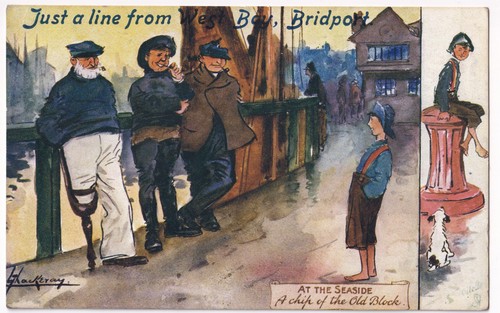 West bay bridport dorset comic - dorset,