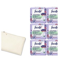 7pcs | 6x16pcs Facelle Ultra Pads Regular with Wings + Aloe Vera + Pouch Bag