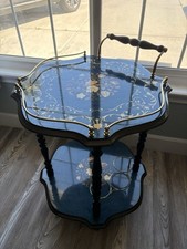 Vintage Blue Italian Marquetry