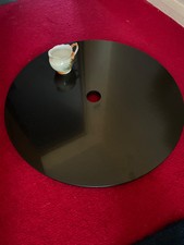 Large black granite Lazy Susan turntable 