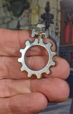 Vintage Rosary Ring, Steel, in