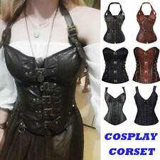 Women Steampunk Gothic Corset Top Bustier Jacquard Party Lingerie Lace Up Vest